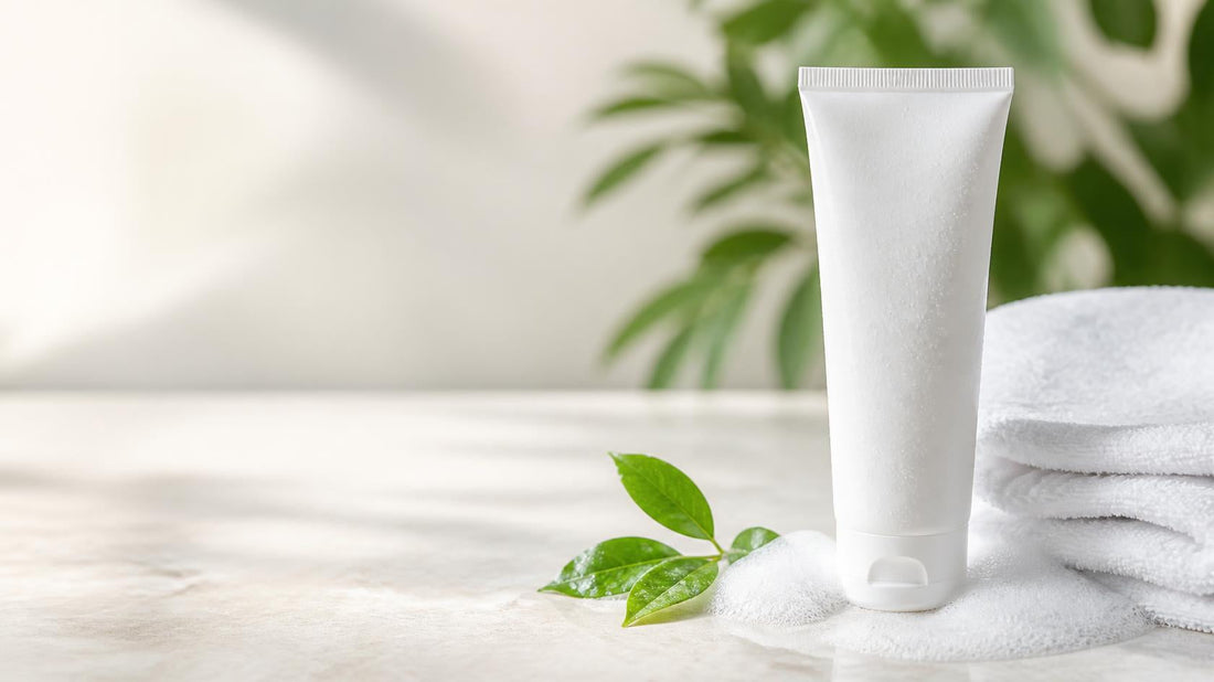 Best face wash for oily, acne-prone skin in Pakistan: gel cleanser with foam and fresh leaves